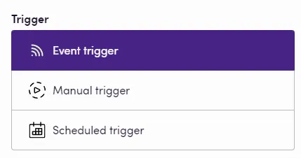 Event trigger