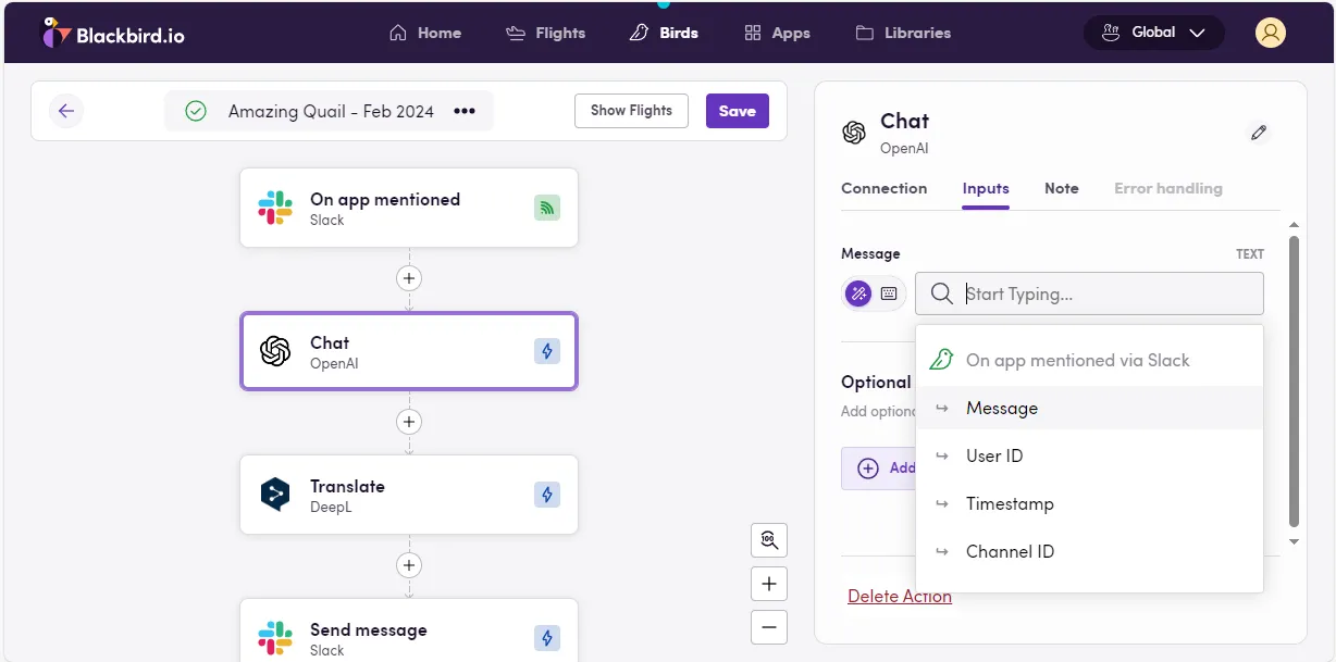 Open AI chat
